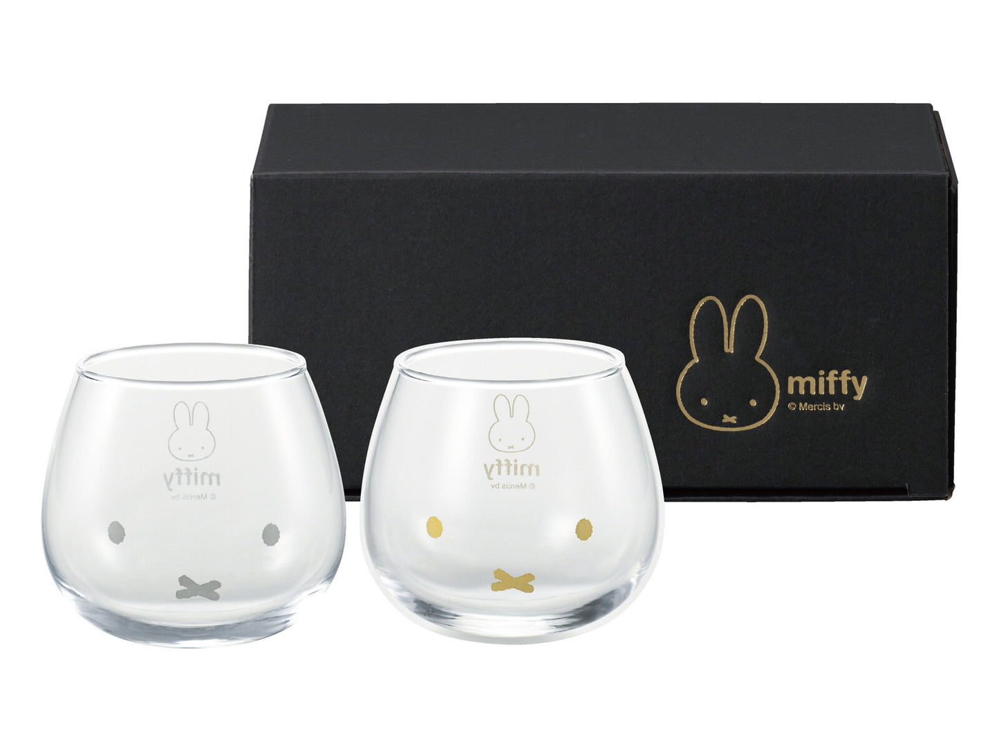 Miffy 公仔頭玻璃杯Tumblers 2件套裝禮品Set