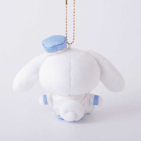 Sanrio Cinnamoroll 玉柱狗格仔衫毛公仔吊飾 (現貨)