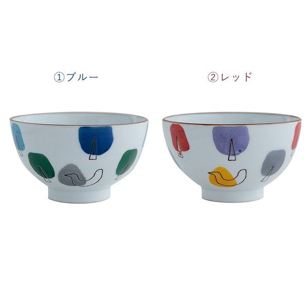 BISQUE CDF 日本製波佐見燒陶瓷彩色印花飯碗 (預訂)