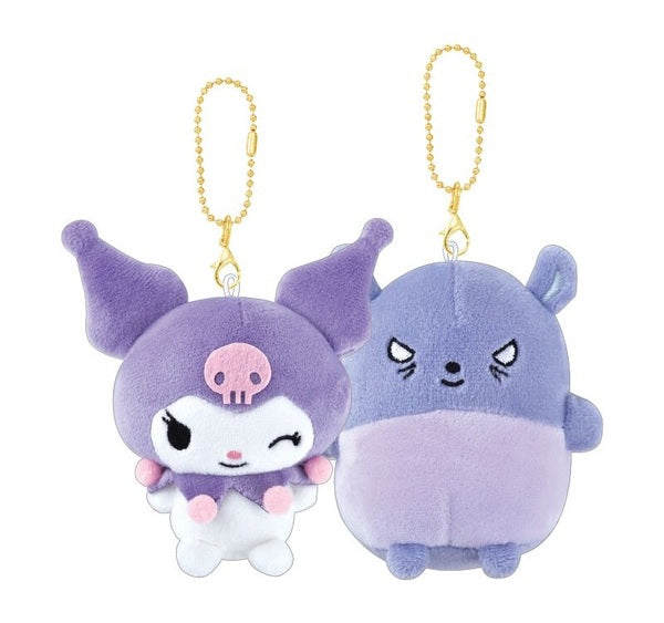 日本限定 Sanrio Kuromi & Baku 毛公仔吊飾匙扣 (現貨)