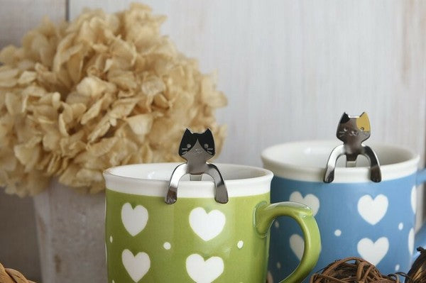 日本製造貓咪咖啡荼匙(黑貓)MS25002