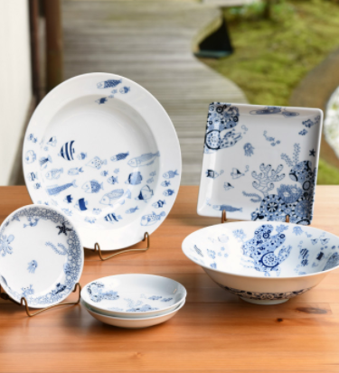 日本製 natural69 正方形碟 HASAMI 波佐見餐具 KIN0001