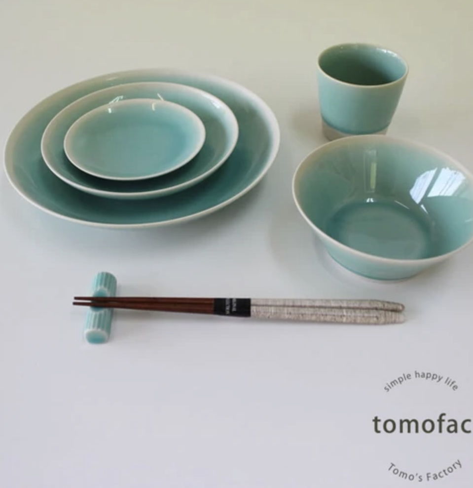 Tomafac日本製美濃燒 21cm碟 TIN1001