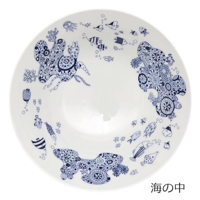 日本製 natural69 cocomarine HASAMI 波佐見燒拉麵碗餐具(B.珊瑚群) TIN0047B