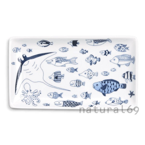 日本製 natural69 cocomarine HASAMI 波佐見燒長形碟餐具TIN0218