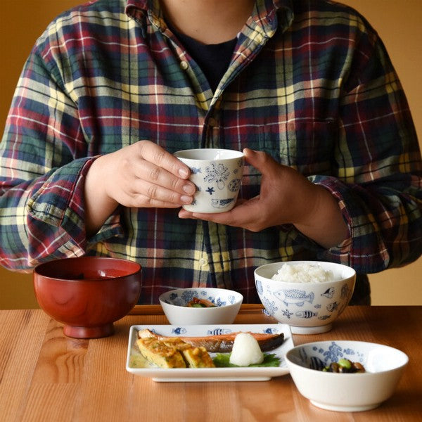 日本製 natural69 cocomarine HASAMI 波佐見燒茶杯小碗餐具 TIN0219