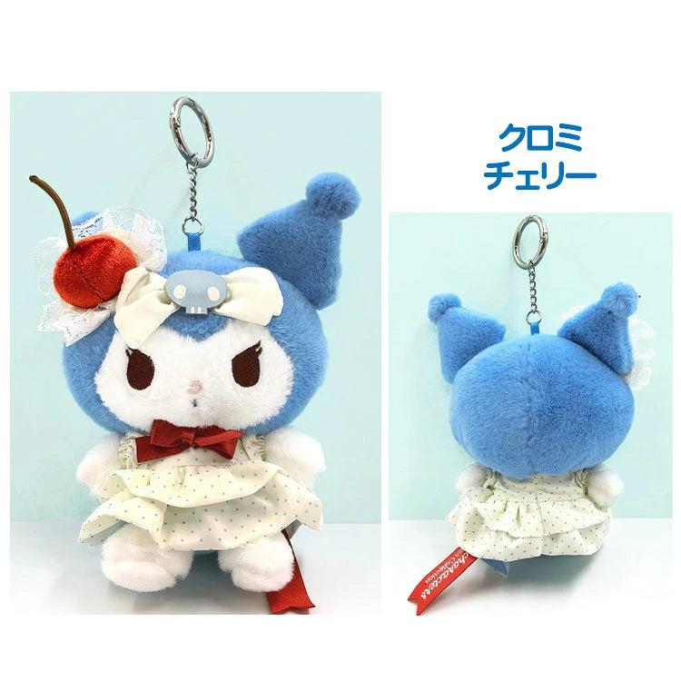 Japan-exclusive Sanrio Plush Keychain Sweet Cake Collection Kuromi (In Stock)