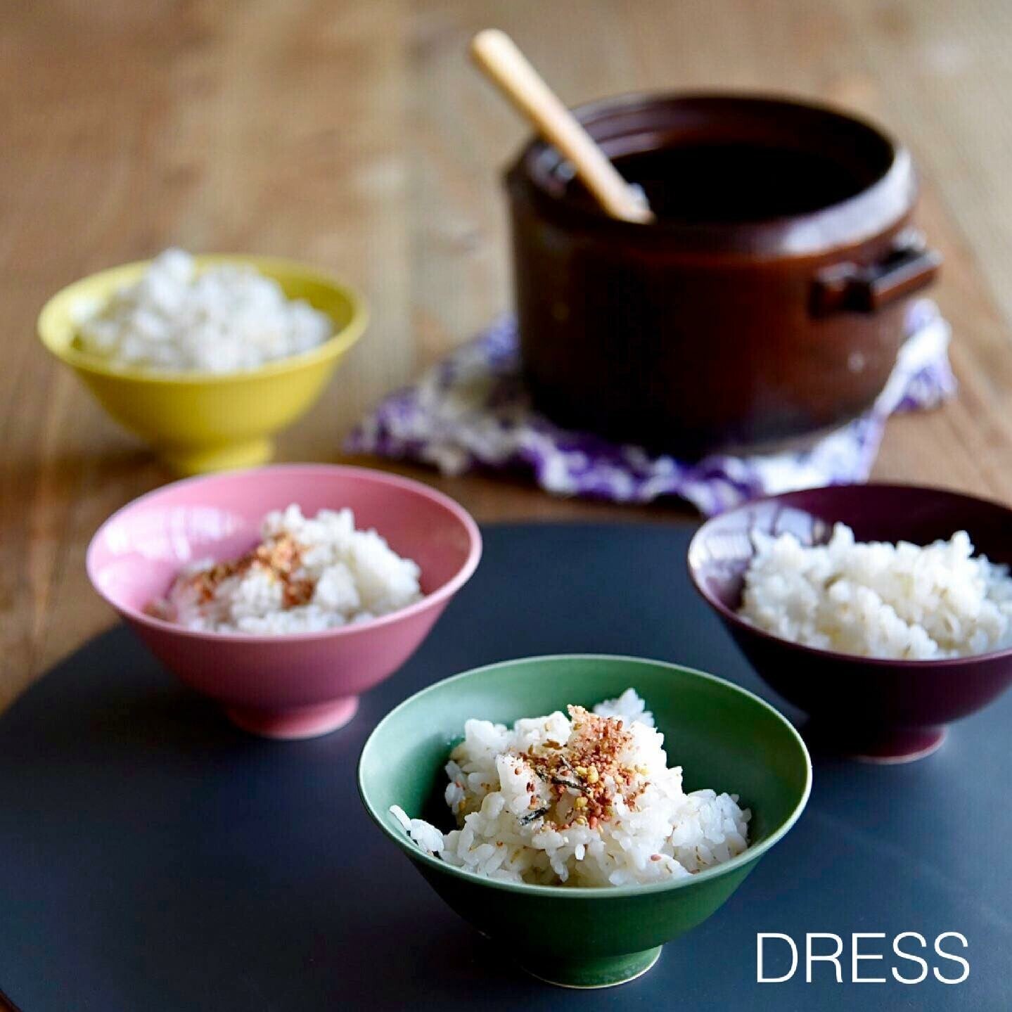 【DRESS】Hasami ware 波佐見燒彩色陶瓷飯碗 日本製 MS260338