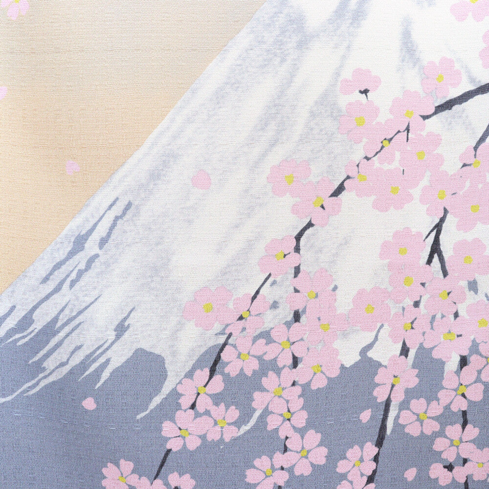 日本製 85 x 150cm 麻布門簾 (富士山垂櫻) (預訂)