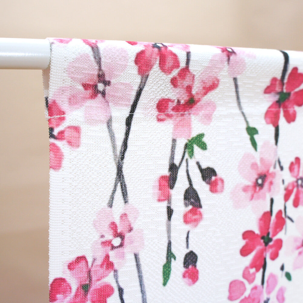 日本製 Tokusen Japanese Pattern Noren 85 x 90cm 麻布門簾 (富士山垂櫻) (預訂)