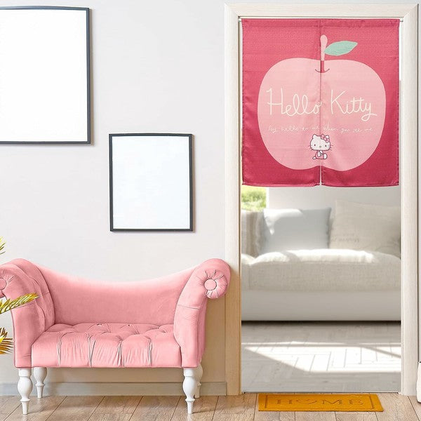Sanrio Apple Hello Kitty 門簾窗簾 85x90cm (預訂)