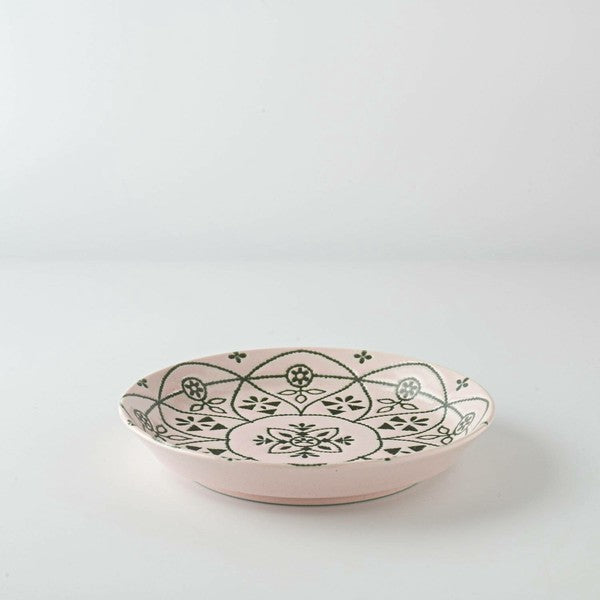 Marusan Kondo日本製摩洛哥幾何圖案美濃燒陶瓷碟 (直徑:14cm) MS260486 (預訂)
