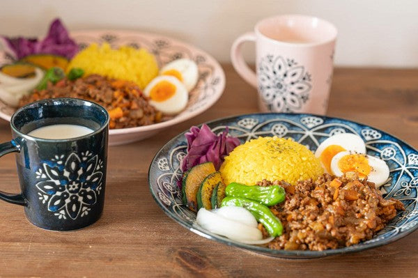 Marusan Kondo日本製摩洛哥幾何圖案美濃燒陶瓷杯Mug MS260487 (預訂)