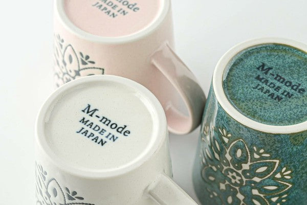 Marusan Kondo日本製摩洛哥幾何圖案美濃燒陶瓷杯Mug MS260487 (預訂)
