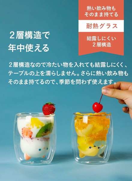 CB JAPAN 耐熱貓咪雙層玻璃杯 (預訂)