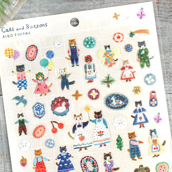 Cozyca Products 表現社｜布川愛子 Aiko Fukawa 小動物透明貼紙 (現貨)