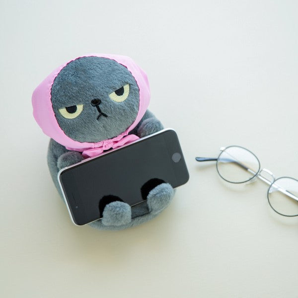 Angry Machiko 生氣貓咪真知子電話座毛公仔 (預訂貨)