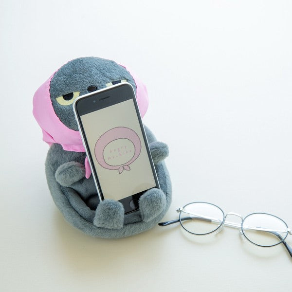 Angry Machiko 生氣貓咪真知子電話座毛公仔 (預訂貨)