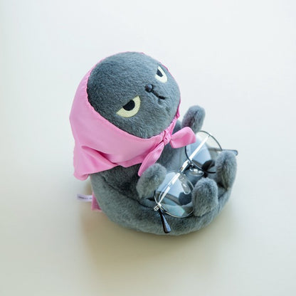 Angry Machiko 生氣貓咪真知子電話座毛公仔 (預訂貨)