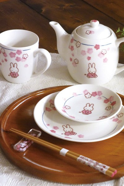 Miffy 櫻花陶瓷餐具/茶杯/碗/碟/筷子/筷子座 (預購)