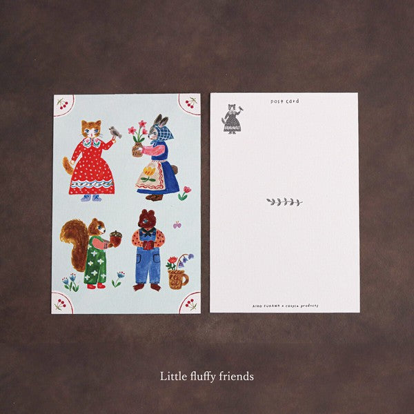 Cozyca Products 表現社｜布川愛子 Aiko Fukawa 小動物名信片Postcard (預訂)