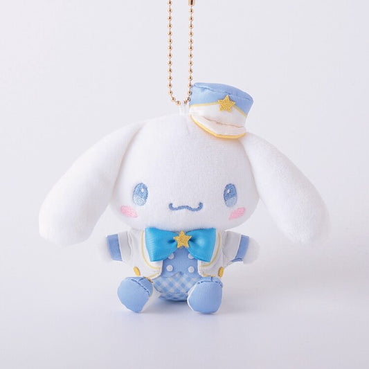 Sanrio Cinnamoroll 玉柱狗格仔衫毛公仔吊飾 (預訂)