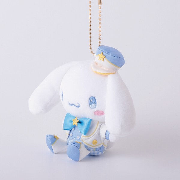 Sanrio Cinnamoroll 玉柱狗格仔衫毛公仔吊飾 (現貨)