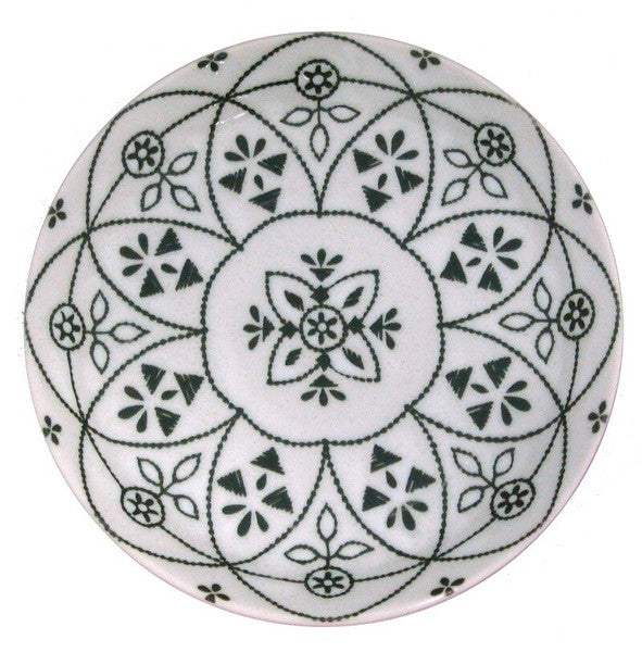 Marusan Kondo日本製摩洛哥幾何圖案美濃燒陶瓷碟 (直徑:14cm) MS260486 (預訂)