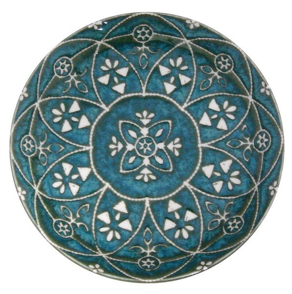 Marusan Kondo日本製摩洛哥幾何圖案美濃燒陶瓷碟 (直徑:14cm) MS260486 (預訂)
