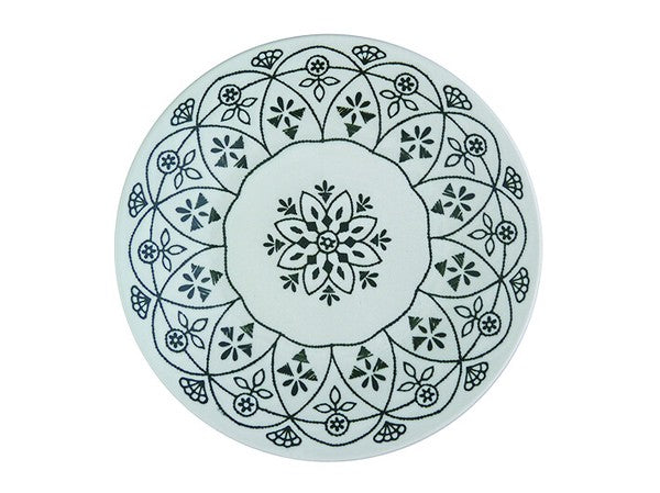 Marusan Kondo日本製摩洛哥幾何圖案美濃燒陶瓷碟 (直徑:24cm) MS260485 (預訂)