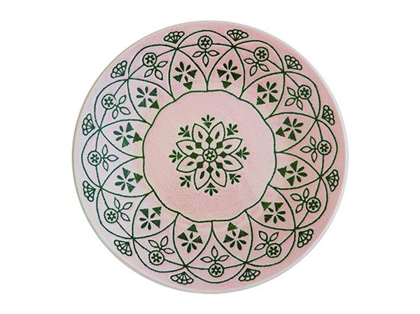 Marusan Kondo日本製摩洛哥幾何圖案美濃燒陶瓷碟 (直徑:24cm) MS260485 (預訂)