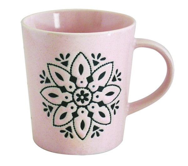 Marusan Kondo日本製摩洛哥幾何圖案美濃燒陶瓷杯Mug MS260487 (預訂)