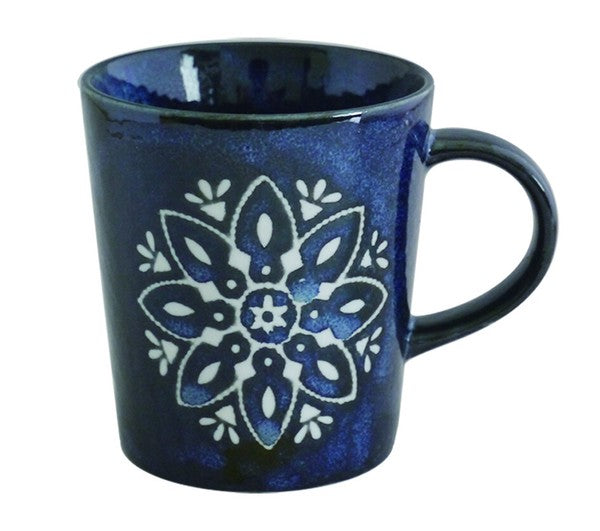 Marusan Kondo日本製摩洛哥幾何圖案美濃燒陶瓷杯Mug MS260487 (預訂)