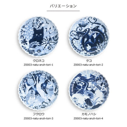 日本製 natural69 HASAMI 波佐見餐具 動物圖小碟 MS251014