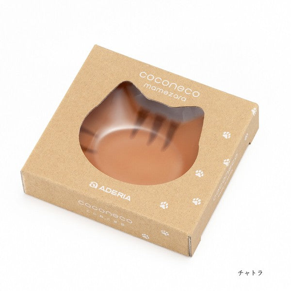 日本製 Coconeco Mamesara 透明貓玻璃小盤 (現貨)