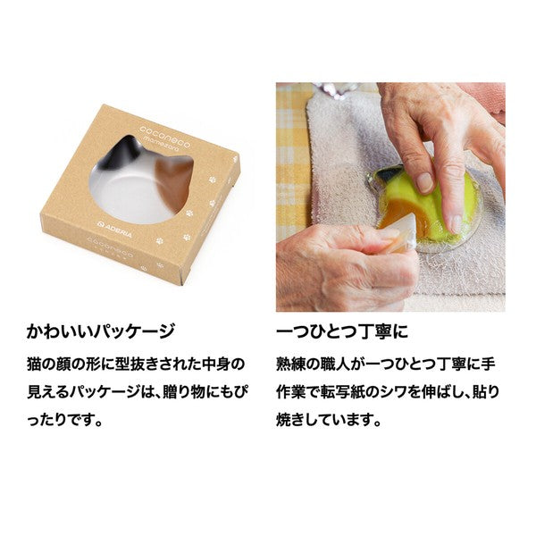 日本製 Coconeco Mamesara 透明貓玻璃小盤 (現貨)
