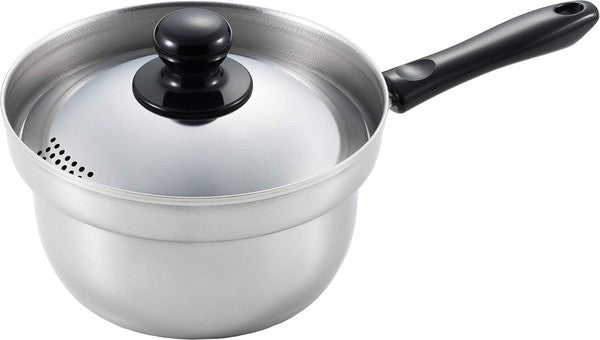 日本製 YOSHIKAWA KURUMENTEI 不銹鋼單耳鍋 16cm SJ3199︱支援IH及明火煮食 (預訂)