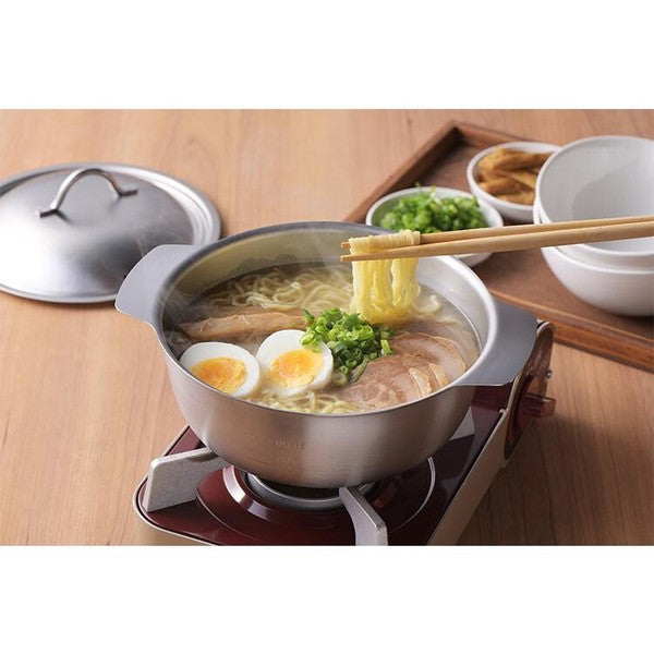 日本製 YOSHIKAWA Mimisaina 不銹鋼鍋 18cm(含刻度) SJ3627︱支援IH及明火煮食 (預訂)