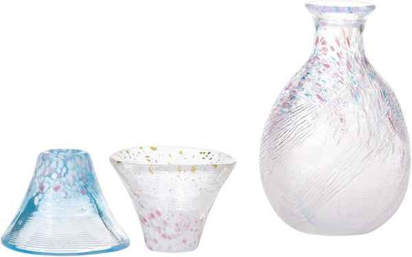 玻璃清酒3 件套禮盒裝 櫻富士