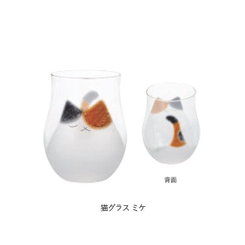 日本製 私の家族透明小貓玻璃杯 (現貨)