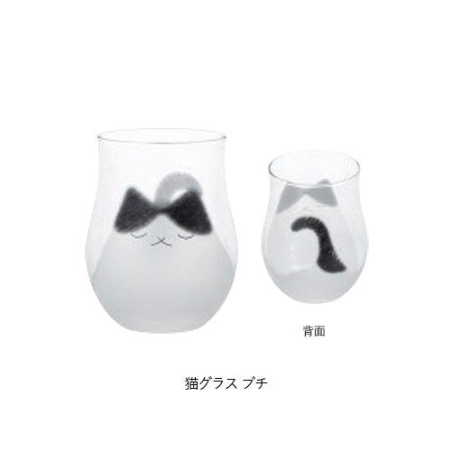 日本製 私の家族透明小貓玻璃杯 (現貨)