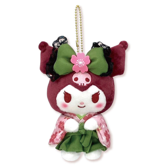 日本限定 Sanrio 毛公仔吊飾 抹茶和服 Kuromi (現貨)
