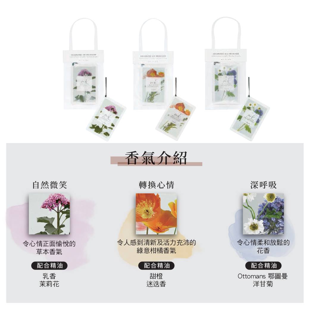 日本MY FLOW 芳香除臭天然香薰吊牌 橘子味 (1片入)