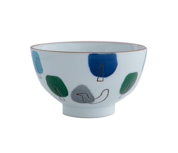 BISQUE CDF 日本製波佐見燒陶瓷彩色印花飯碗 (預訂)