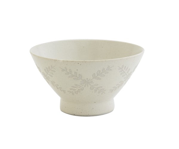 BISQUE CDF 日本製波佐見燒陶瓷樹葉花紋圖案飯碗 (預訂)