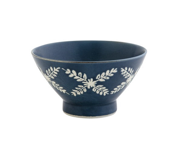 BISQUE CDF 日本製波佐見燒陶瓷樹葉花紋圖案飯碗 (預訂)