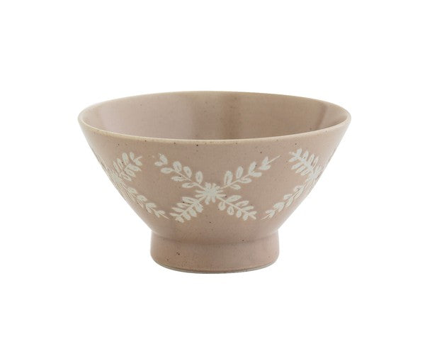 BISQUE CDF 日本製波佐見燒陶瓷樹葉花紋圖案飯碗 (預訂)