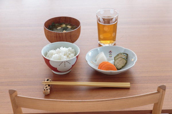 BISQUE CDF 日本製波佐見燒陶瓷梅花圖案飯碗 (預訂)