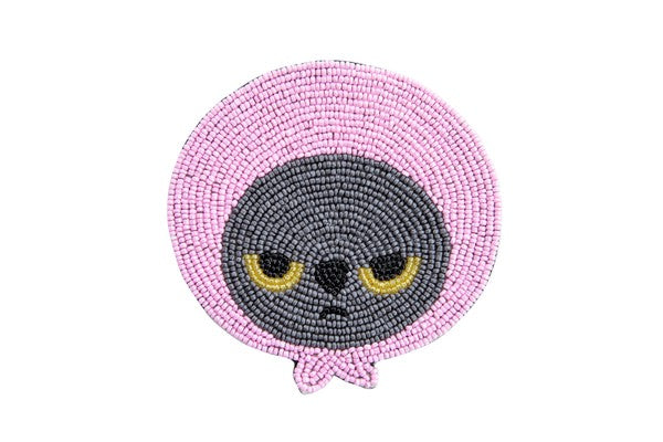 Angry Machiko 生氣貓咪真知子大頭杯墊 (預訂貨)