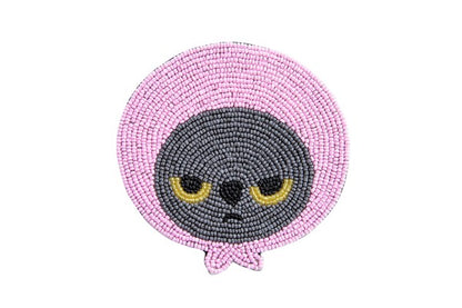 Angry Machiko 生氣貓咪真知子大頭杯墊 (預訂貨)